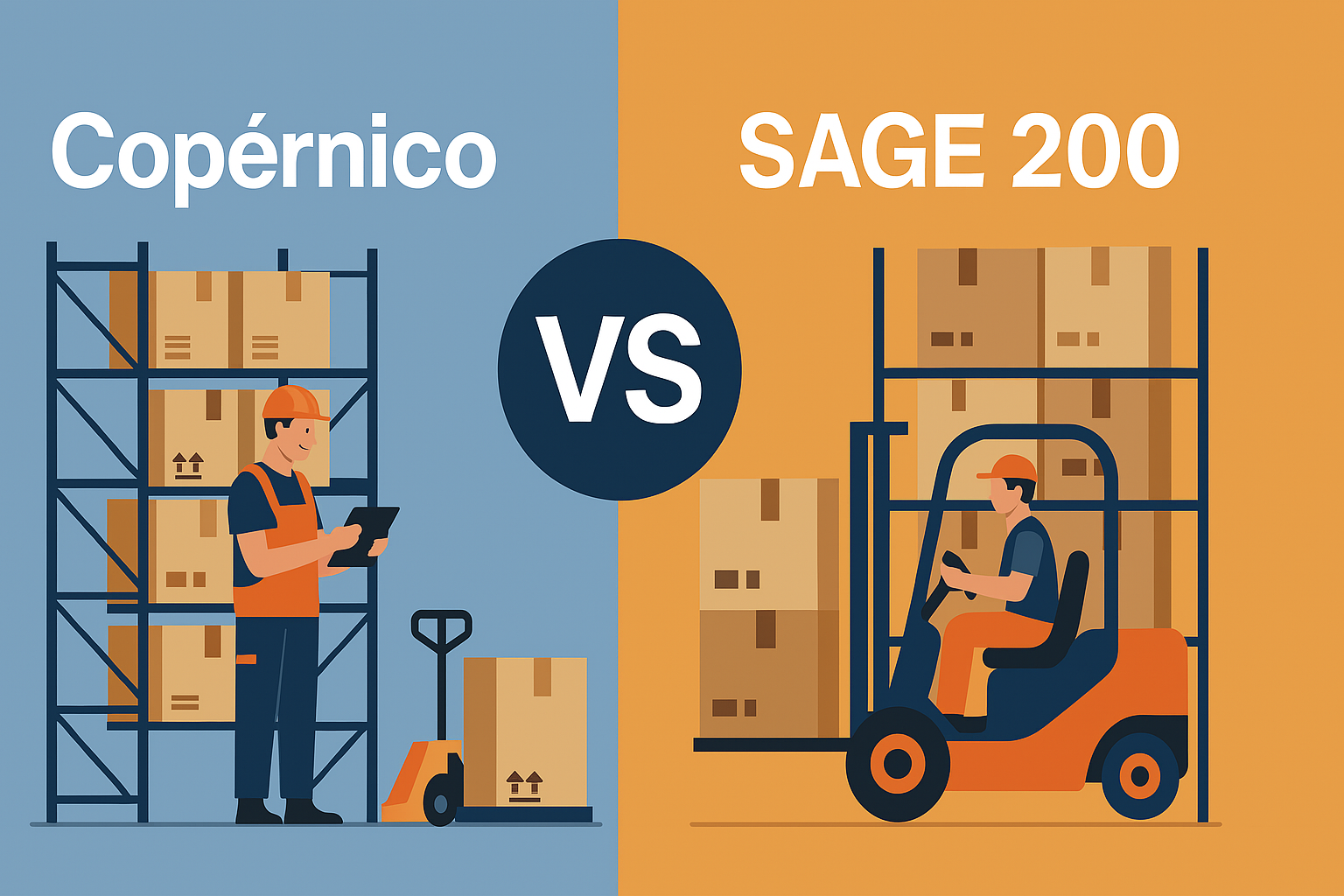 SAGE 200 vs Copérnico: ¿cuál se adapta mejor a tu operación logística?